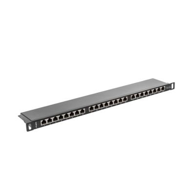 7. Lanberg PPS5-0024-B Patch Panel (0.5U; Cat. 5e; 24x RJ-45)