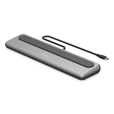 12-port USB-C docking station, max. 8K/30Hz with HDR, HDMI, DP, max. 3 monitors (MST), USB-C 3.2 Gen2, Gigabit Ethernet, SD/Micro SD, Audio, PD 100W