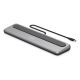 12-port USB-C docking station, max. 8K/30Hz with HDR, HDMI, DP, max. 3 monitors (MST), USB-C 3.2 Gen2, Gigabit Ethernet, SD/Micro SD, Audio, PD 100W