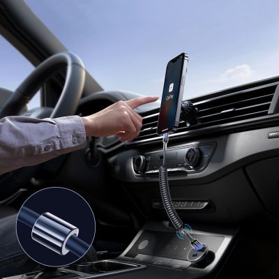 4. Joyroom S-A43 Crystal-Clear Series 3A USB-A - Lightning spiral cable 1.5m - black