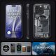 10. Spigen Ultra Hybrid Mag Case with MagSafe for iPhone 15 Pro - Dark Gray (Zero One Pattern)