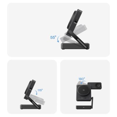 15. Baseus PicoGo AF21 3-in-1 Qi2.2 35W Wireless Charger with 1m USB-C Cable - Black