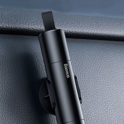 15. Baseus Sharp Tool Safety Hammer (Window-breaking+Safety belt cutting) Dark gray (CRSFH-0G)