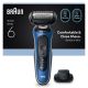 4. Braun 62-B1200s Series 6 Elektrorasierer, blue/schwarz