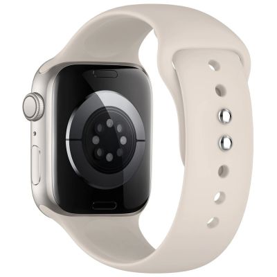 2. Tech-Protect Silicone Strap for Apple Watch 44 / 45 / 46 / 49 mm - Beige