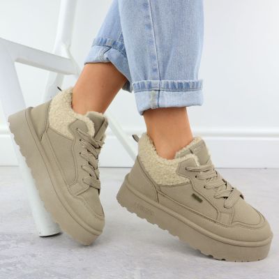 6. Big Star W Sheepskin Ankle Boots SS274105 INT2171A