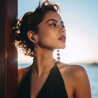 2. Dudao U21 TWS ANC ENC Bluetooth Wireless Headphones - Black