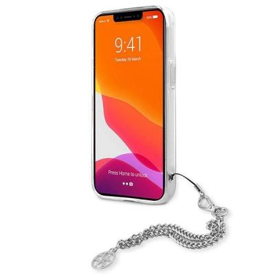 5. Guess GUHCP13SKPESI iPhone 13 mini 5.4" silver/silver hardcase Peony Chain Collection
