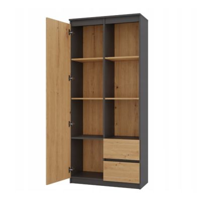 3. RS-80 BILY OFFICE SHELVING SET ANTHRACITE/ARTISAN
