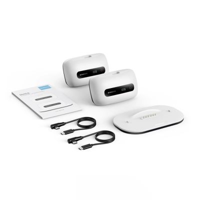 6. BoboVR BM60-2 6500 mAh Battery for BoboVR M3 Pro+ and BoboVR M3 2 pcs. with Charging Station - White