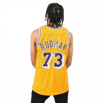 3. Mitchell &amp; Ness Los Angeles Lakers NBA Swingman Jersey Lakers 1998 Dennis Rodman M SMJYCP20064-LALGOLD98DRD