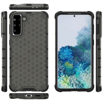 12. Honeycomb Case armor cover with TPU Bumper for Samsung Galaxy S21+ 5G (S21 Plus 5G) black