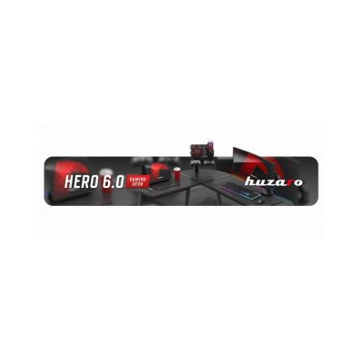 20. Huzaro Hero 6.0 Black RGB Gaming Desk