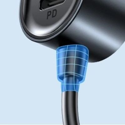 15. Joyroom car charger 2xPD + 2xQC3.0 72W 1.5m black (JR-CL05)