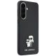 4. Karl Lagerfeld Saffiano Case with K&C Metal Logo for Samsung Galaxy A57 5G - Black