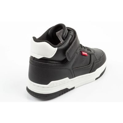 4. Levi's John SE black ankle-high Velcro children's sports shoes