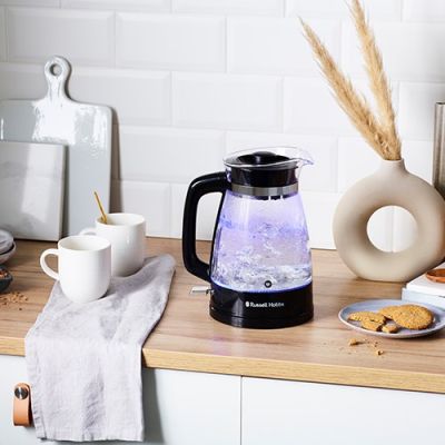 5. Russell Hobbs 26080-70 Electric Kettle 1.7L 2400W Black, Transparent