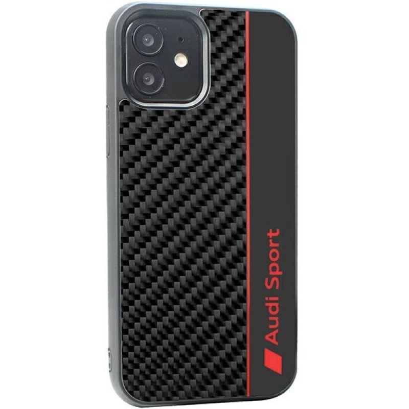 3. Audi Carbon Fiber Stripe iPhone 11 / Xr 6.1" black/black hardcase AUS-TPUPCIP11-R8/D1-BK