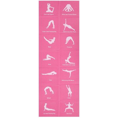 13. FOLDABLE YOGA MAT 1700x600x5MM PINK ENERO FIT