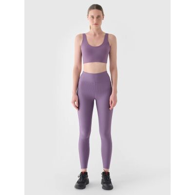 6. Women's High Waist Training Leggings 4F 4FRAW24TFTIF353-50S