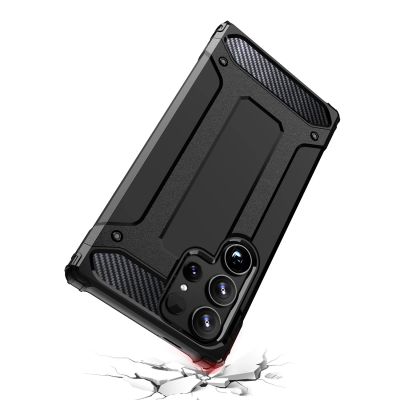 7. Hybrid Armor Case for Samsung Galaxy S25 Ultra Armored Hybrid Case - Black