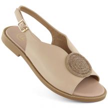 Filippo W PAW542 beige sandals with zircons