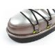 15. D.Franklin women's snow boots winter fashionable insulated ankle boots silver
