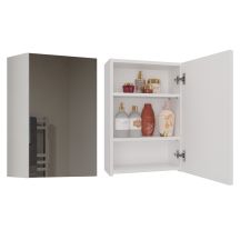 POLA BATHROOM CABINET 1 DOOR MIRROR WHITE