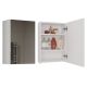 POLA BATHROOM CABINET 1 DOOR MIRROR WHITE