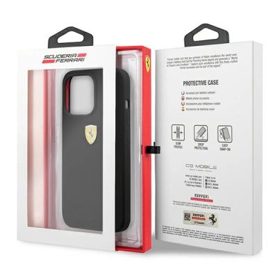 8. Ferrari FESSIHCP13XBK iPhone 13 Pro Max 6.7" black/black hardcase Silicone