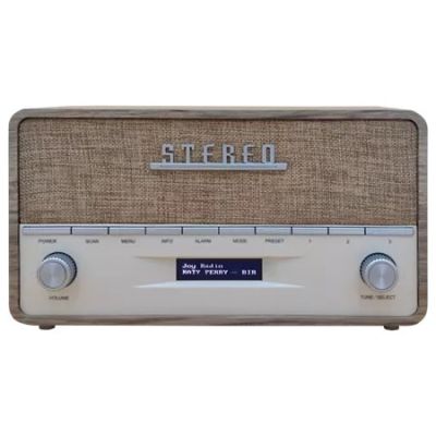 3. Denver DAB-36LW portable digital radio brown, white