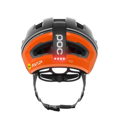 5. POC Omne Beacon MIPS road helmet - apatite navy/fluo orange matt size: s