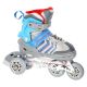12. NH18192 4in1 GREY-BLUE SIZE M(34-38) ROLLER SKATES WITH HOCKEY SLEEVE NILS EXTREME