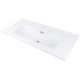 Ceramic recessed washbasin with space for a tap - 80 cm