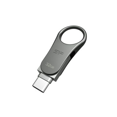 2. Pendrive Silicon Power Mobile C80 32GB Dual USB 3.1/Type-C Silver (SP032GBUC3C80V1S)