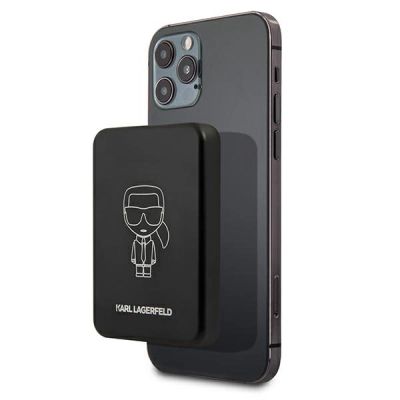 Karl Lagerfeld 3000mAh Inductive Powerbank with MagSafe - Black