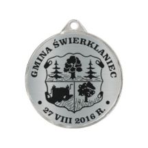 Metal Medal with Engraving on Laminate