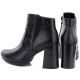 10. Women's ankle boots with a block heel and platform, insulated, black, M.Daszyński AF125B-1
