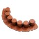 13. GARDEN PALISADE LAWN EDGE 405CM IPAL 7 TERRACOTTA
