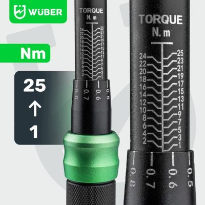 10. 1/4" 1–25 Nm WUBER Torque Wrench