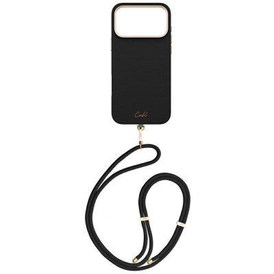 2. Uniq Coehl Mirelle Magnetic Charging Case for iPhone 17 Pro Max - Black