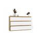 3. M6 MALWA CHEST OF DRAWERS 120CM 6 DRAWERS ART/WHITE SET