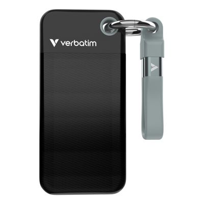 Verbatim Pocket SSD 2TB USB Type-C 3.2 Gen 2 (3.1 Gen 2) Black, Gray