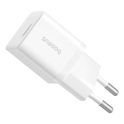 4. Baseus GaN5 25W USB-C Wall Charger - White
