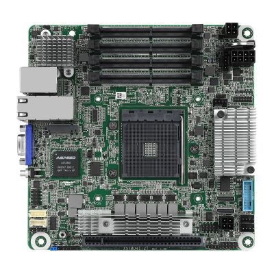 4. ASRock X570D4I-2T motherboard 1x AM4 AMD Ryzen X570 (SATA, 1xM.2, 2x10GbE, IPMI)