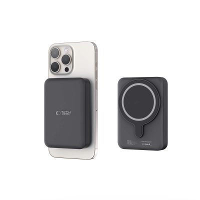 5. Tech-Protect LifeMag PB11 Powerbank with MagSafe 10000mAh 15W USB-C port - black + USB-C cable