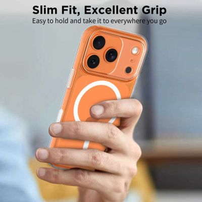 5. Tech-Protect Magpeak Magsafe CC Case for iPhone 17 Pro - Clear