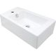Ceramic countertop washbasin, left