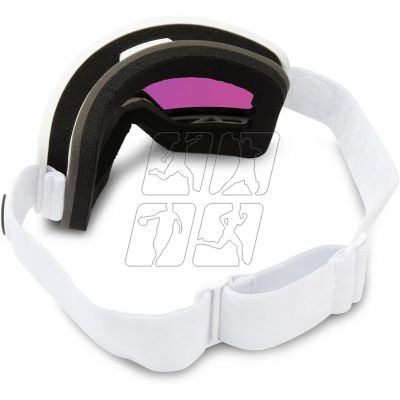 4. Volcom GARDEN MATTE WHITE/PINK CHROME snowboard goggles (VG0122301)