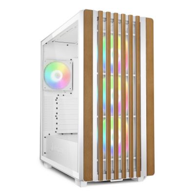 5. Sharkoon Rebel C70G RGB ATX Case 1xGlass White